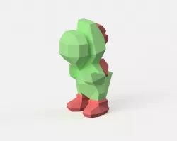 Low-Poly Yoshi - Dual Extrusion version