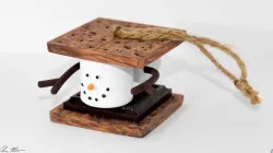 Marshmallow S'mores Christmas Ornament