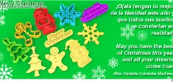 Merry Christmas 3D Printable Cookie Cutter Set