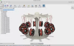 Mini filament spool and earring carousel stand