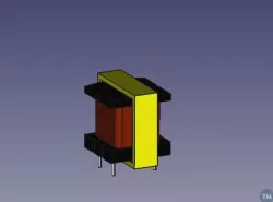Modelo FreeCad Transformador