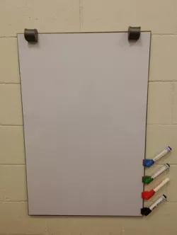 OcultaciÃ³n de ganchos de soporte pizarra