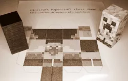 Papercraft Chess Mini Minecraft cores