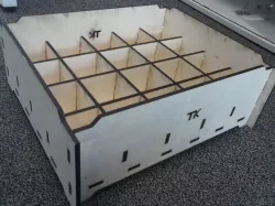 Parametric laser cut Sorting box