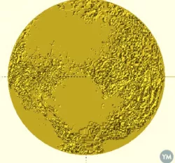 Pluto topographic map
