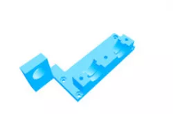 Reprap Mendel3 x-axis carriage (part 916) adapted for dual J-head and inductive sensor