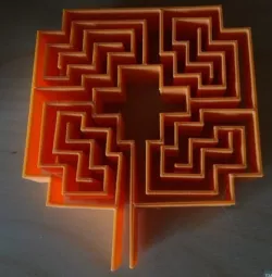Roman square Rose labyrinth