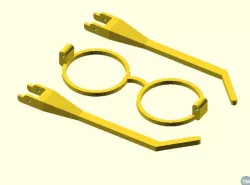 Scalable Harry Potter Glasses (with hinges)