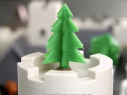 Simple 3D-printable pine tree