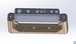 Simple, easy to print tool rack for Sherline lathe