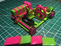The Pink and Green Domino Machine