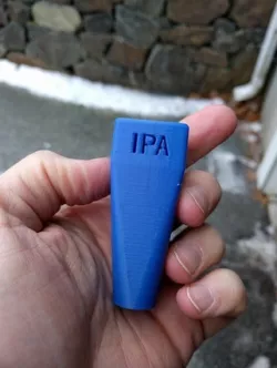 Threaded, Labeled Beer Tap Handle