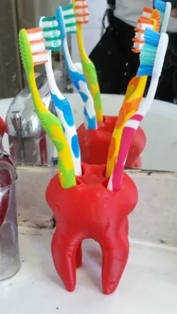 Toothy Toothbrush Holder