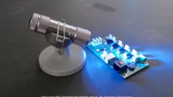 Universal 3D-printable flashlight stand