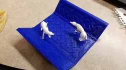 Viking Corner Molding: Wolves