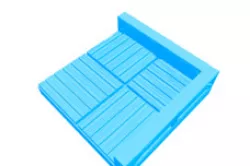 Wood Dungeon Corner Tile 2x2
