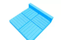 Wood Dungeon single wall Tile 2x2