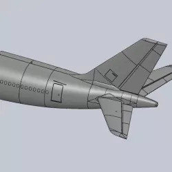 1/30 Scale A330-300 Tail Section - RC EDF