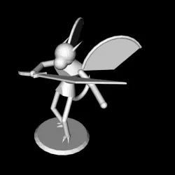 1in Draconian Fighter figure