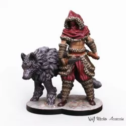 32mm miniature Wolf assassin