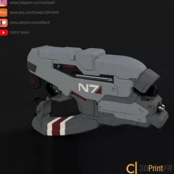 3D File N7 Eagle inspired by Mass Effect Replica 1:1 FanArt prop