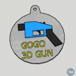 3D Gun Propaganda Key Holder