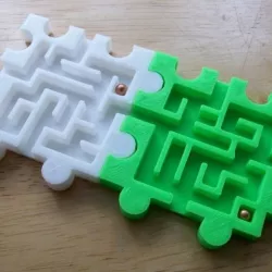 3D Modular Snap Puzzle Mazes