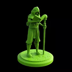 3d Printable Wizard Apprentice Miniature