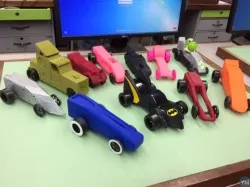 3D Printed CO2 Cars