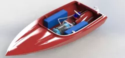 3D printed Jetsprint jet boat V1