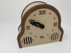 3D Printed Mantel Style Auto Correcting Clock With Chimes and Daylight Savings Time