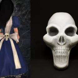 Alice Madness Returns cosplay - skull