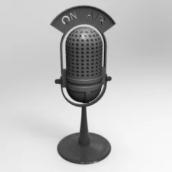 antique on air microphone