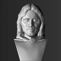 Aragorn bust Lord of the Rings 3D printing ready stl obj