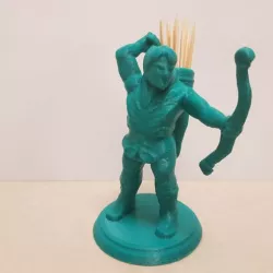 Archer toothpick holder