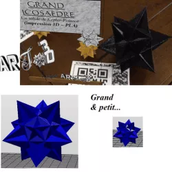 art3d-clb Large icosahedron (2 sizes)