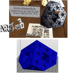 art3d-clb Menger's sponge, hexagonal section