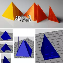 art3d-clb Regular PYRAMID based SQUARE (3,4,5)