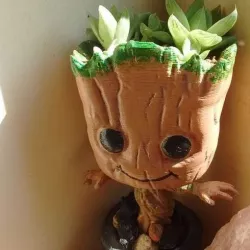Baby Groot Vase 3D print model