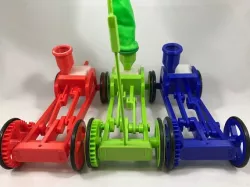 Balloon Powered Single Cylinder Air Engine Open Chassis