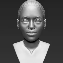 Beyonce Knowles bust 3D printing ready stl obj