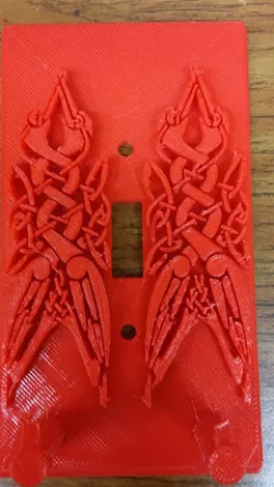 Bird Viking themed light switch plate  with or without Key Racks