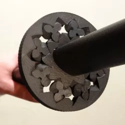 Bokken Bearing Tsuba