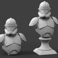 C Galaxy Trooper P2 Bust Fan Art