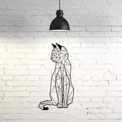 Cat wall sculpture 2D