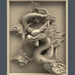 Chinese dragon art cnc