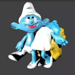 couple dancers smurfs smurfs smurfs