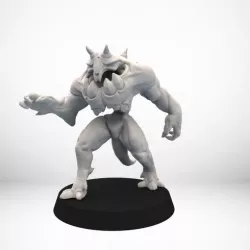 D&D Golem miniature - pose 1