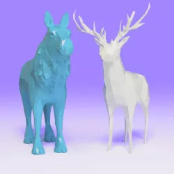 deer and moose
