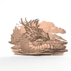 dfragon head cnc castle